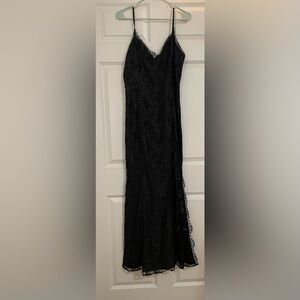 Lace floor length gown
